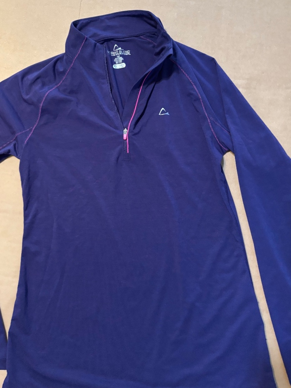 Paradox Merino Blend Purple 1/4 Zip Base Layer Top - Women's Small